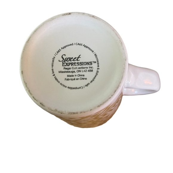 White With Gold Snowflakes Tall Coffee Mug - Secret Expressions - Picture 7 of 7